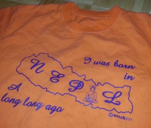 I was born in Nepal t-shirt